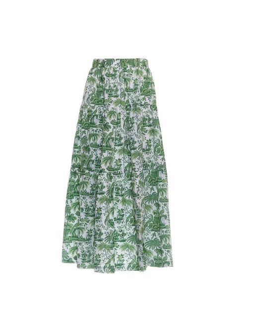 Staud Green Midi Skirts