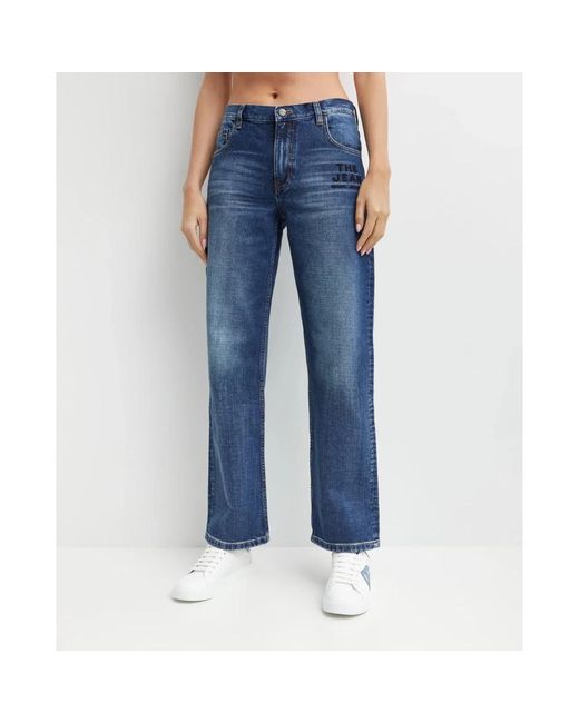 Marc Jacobs Donkerblauwe Logo Jeans Stijlvol in het Blue