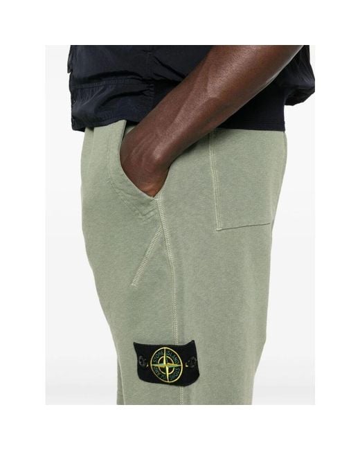 Stone Island Grüne Bermuda-Shorts Für Männer in Green für Herren