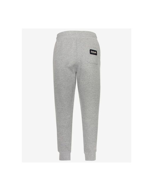Schott Nyc Gemütliche baumwoll-jogginghose - jess in Gray für Herren