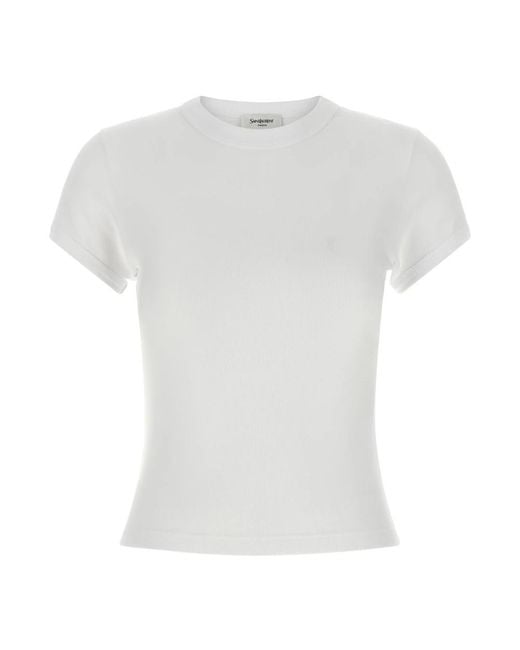 Saint Laurent White T-Shirts