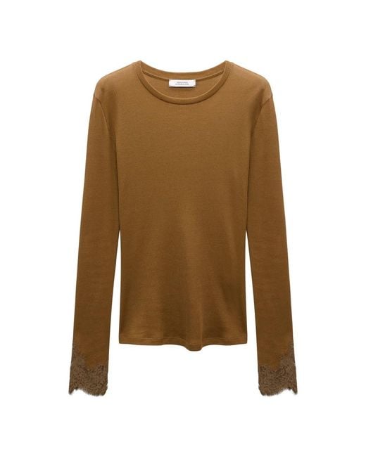 Dorothee Schumacher Brown Long Sleeve T-Shirts