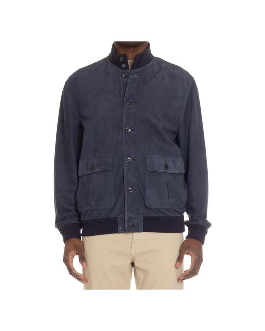 Valstar Blue Leather Jackets for men
