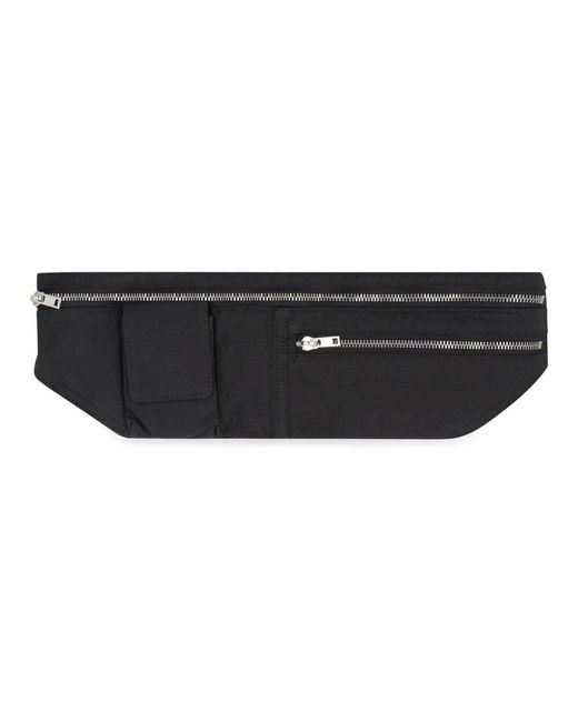 Rick Owens Stoff Gürteltasche Mit Reißverschlusstaschen in Black für Herren