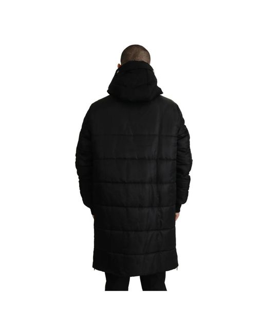 Dolce & Gabbana Black Down Coats for men