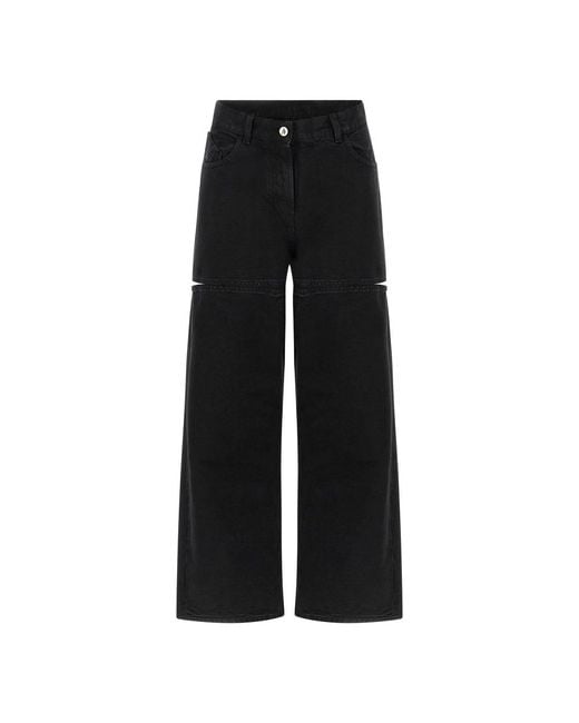The Attico Wide Jeans in het Black