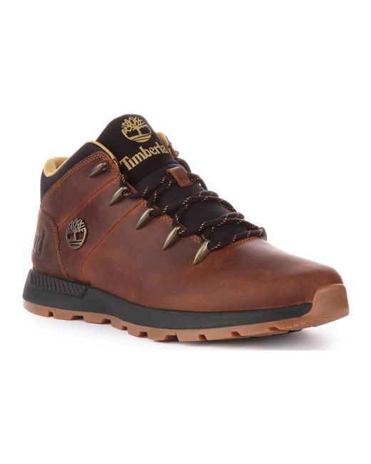 Timberland Brown Lace-Up Boots for men