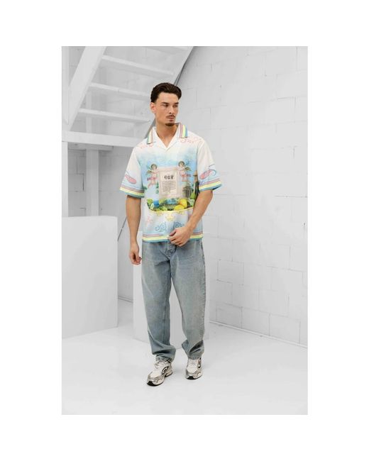 Off The Pitch Green Short Sleeve Shirts for men