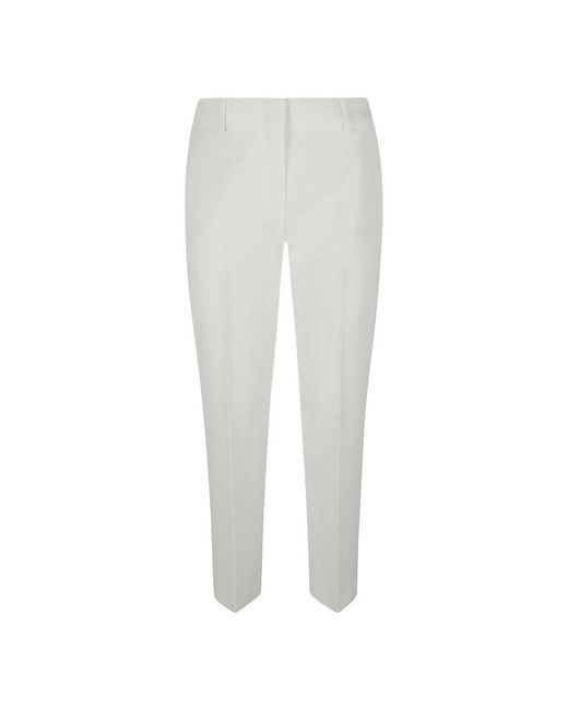 Ermanno Scervino White Slim-Fit Trousers