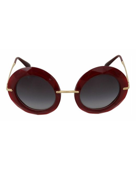 Dolce & Gabbana Yellow Dg6105 Round Gradient Logo Sunglasses