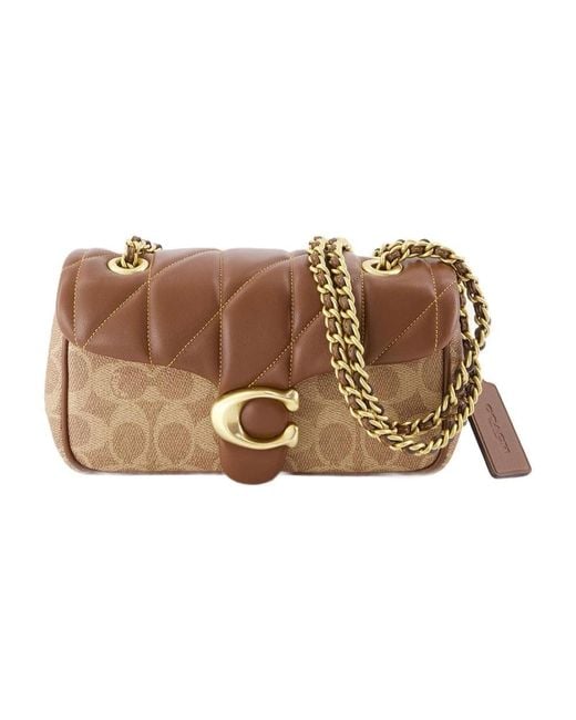 COACH Brown Tabby 20 Shoulder Bag