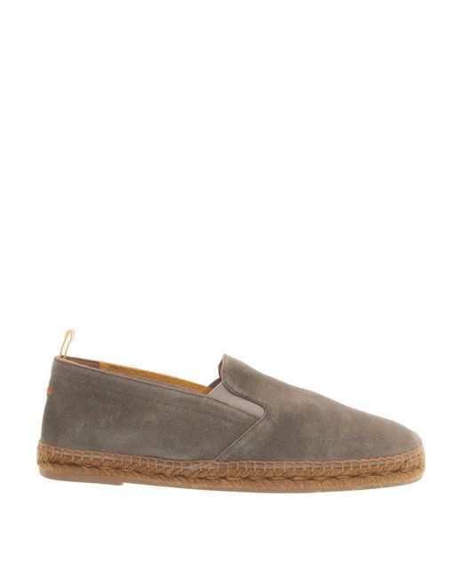 Castaner Gray Suede Espadrilles With Comfortable Cord Sole for men