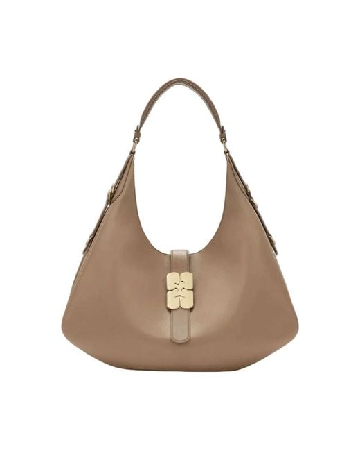 Ganni Gray Shoulder Bags