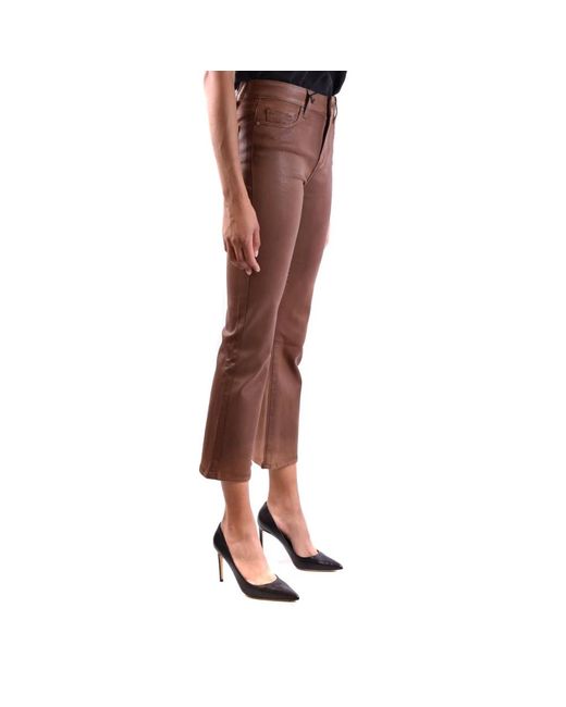PAIGE Red Cropped Jeans