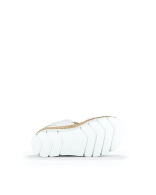 Gabor White Bequeme Sandalen Für Damen