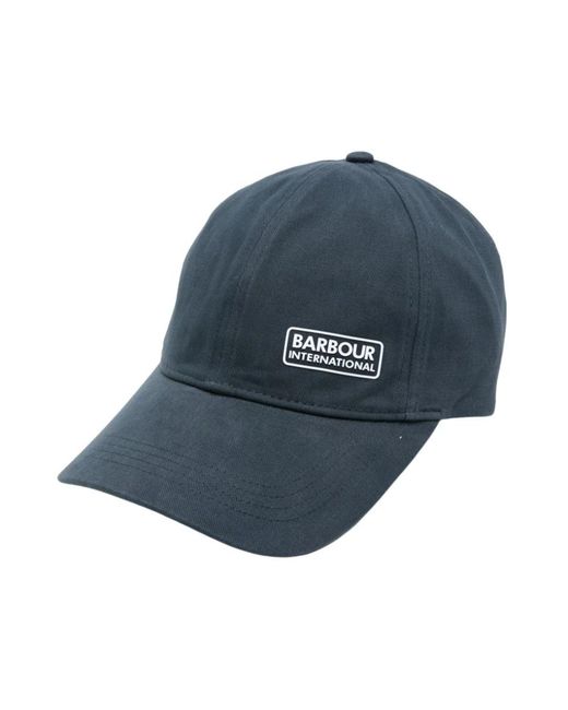 Barbour Accessoires ,Blauw ,Katoen Norton Drill Cap in het Blue voor heren