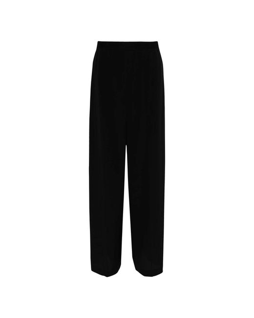 Joseph Broeken ,Zwart ,Zijden Hoge Taille Zwarte Broek in het Black