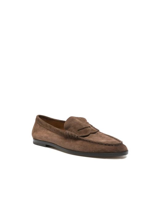 Common Projects Brown Loafers Soft Loafer Suede for men