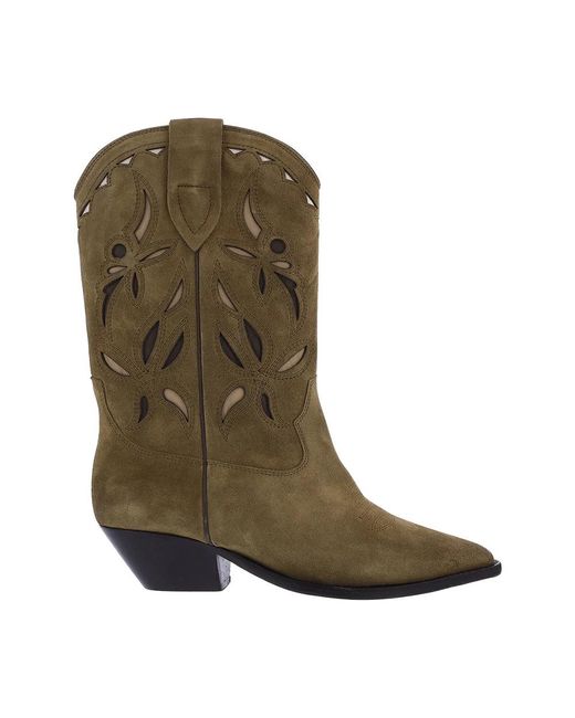 Isabel Marant Green Cowboy Boots