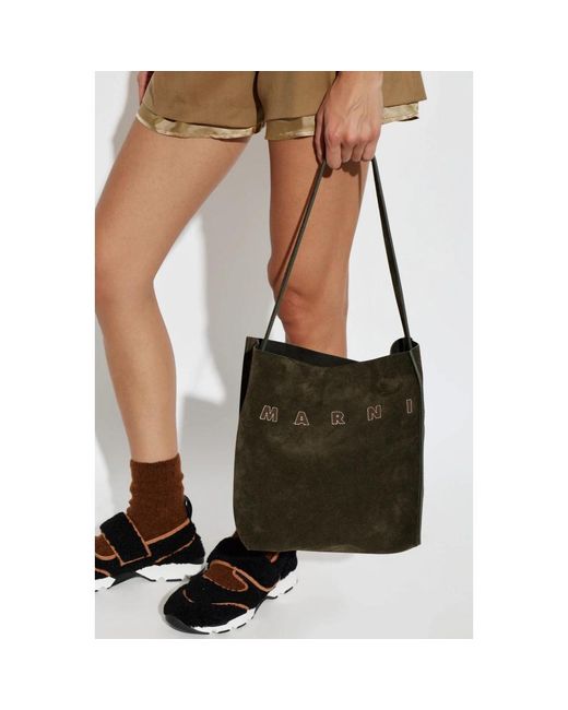 Marni Black Shopping Bags