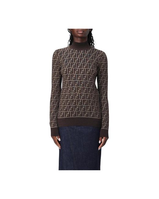 Fendi Turtlenecks in het Blue