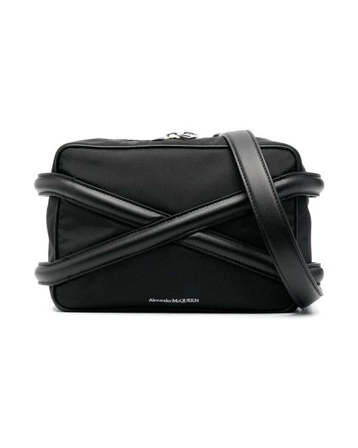 Alexander McQueen Black Cross Body Bags for men