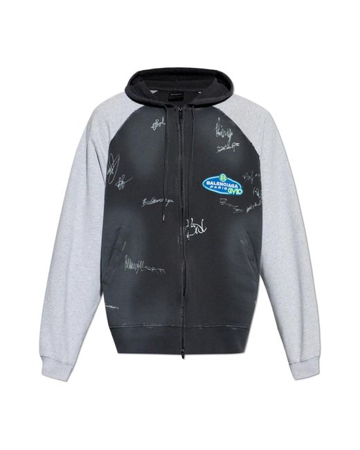 Balenciaga Gray Zip-Throughs for men