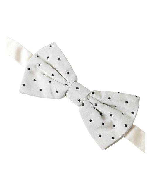 Bowties di Dolce & Gabbana in White da Uomo