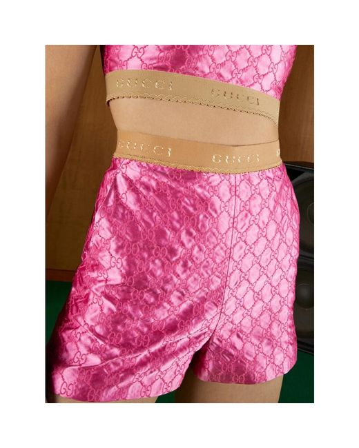 Shorts > short shorts Gucci en coloris Pink