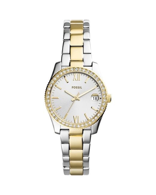 Fossil Horloges in het Metallic