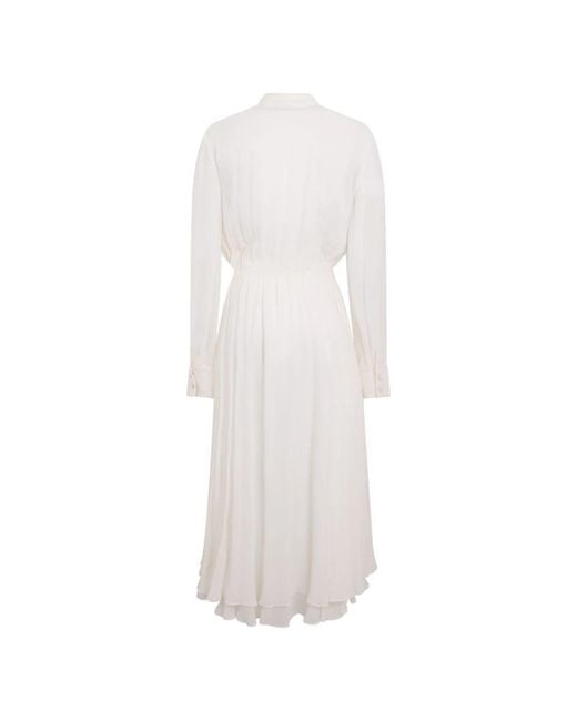 Philosophy Di Lorenzo Serafini White Midi Dresses