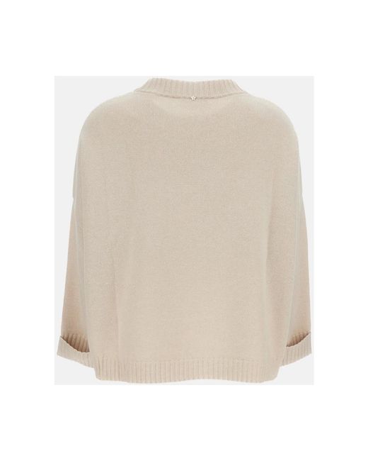 Lorena Antoniazzi Natural Round-Neck Knitwear