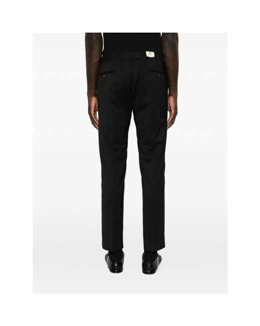 BRIGLIA Black Suit Trousers for men
