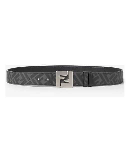 Fendi Black Belts