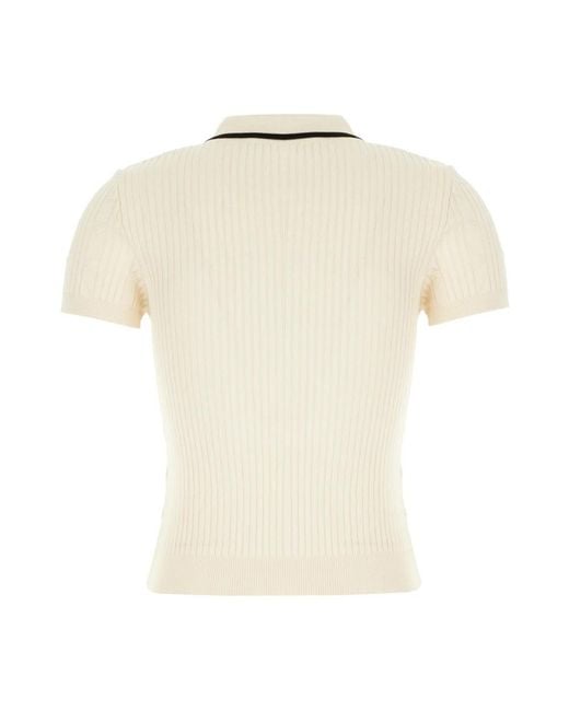 Valentino Garavani Natural Round-Neck Knitwear