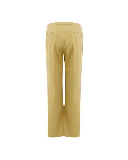 Lardini Yellow Straight Trousers