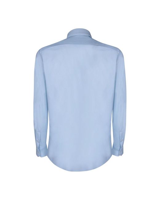 Dell'Oglio Blue Formal Shirts for men