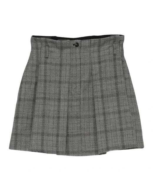 Tela Gray Short Skirts