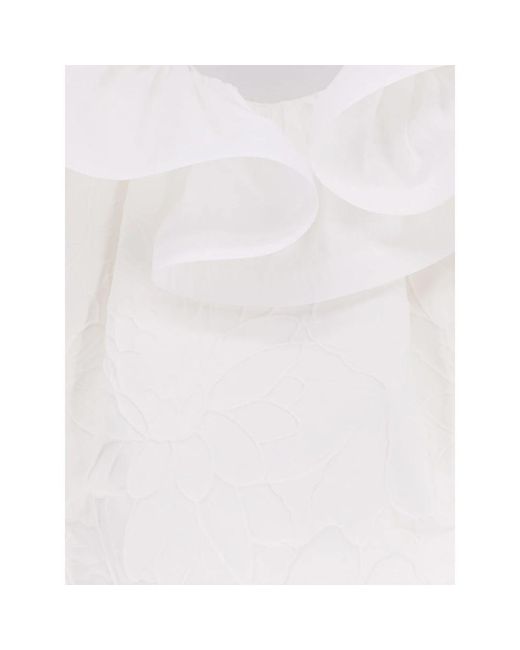 Elisabetta Franchi White Short Dresses