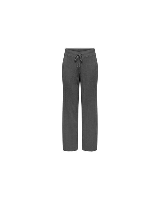 Straight Trousers di ONLY in Gray