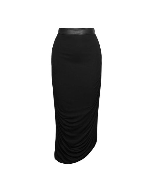 Envelope Rokken ,Zwart ,Moderne Asymmetrische Verdi Rok in het Black