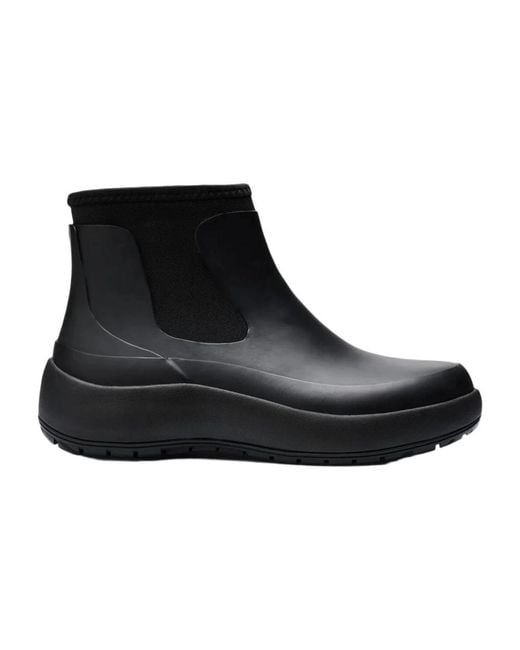 Rains Black Chelsea Boots