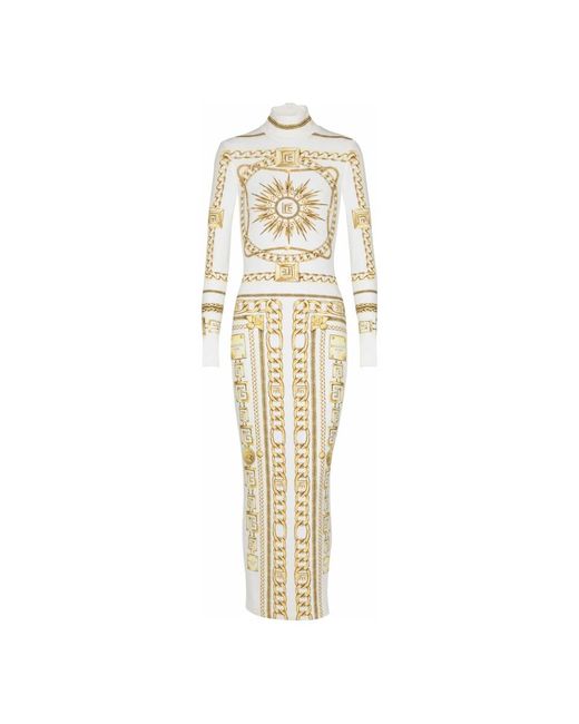 Balmain Midi Dresses in het Metallic