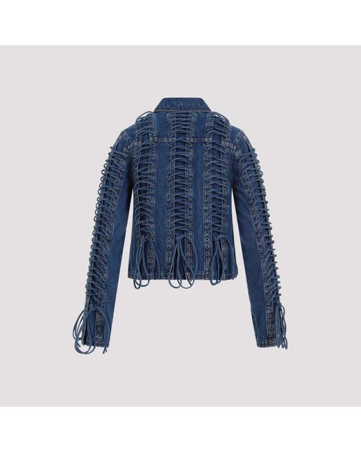 Jean Paul Gaultier Blue Vintage corset denim jacket