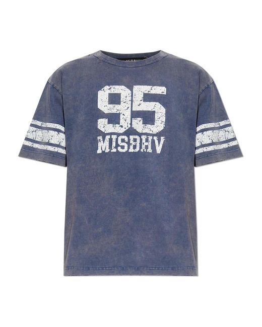 T-Shirts M I S B H V de hombre de color Blue