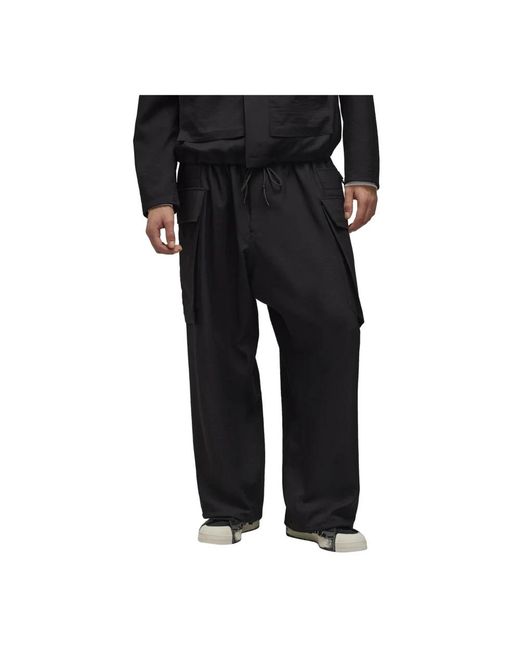 Adidas Black Wide Trousers for men
