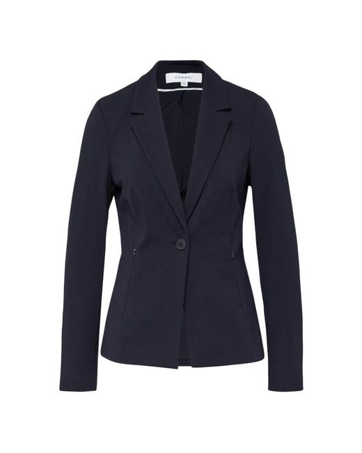 Comma, Tailored Indoor Blazer in het Blue