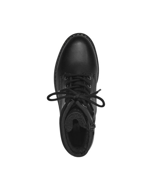 S.oliver Black Lace-Up Boots