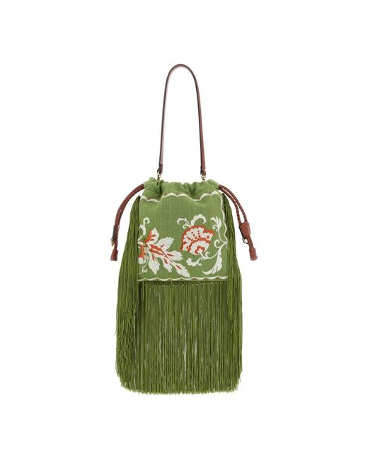 Etro Green Bucket Bags