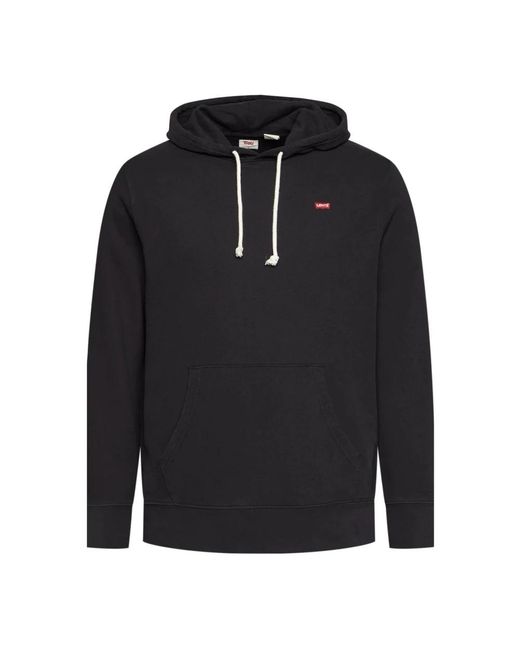 Levi's Hoodies & Sweatvesten ,Zwart ,Katoen The Original Housemark Sweatshirt in het Black voor heren